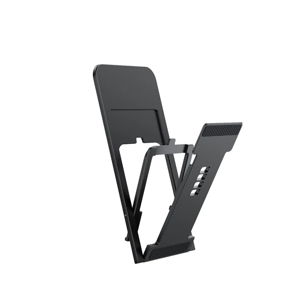 AWEI X28 Portable Foldable Phone Holder for SmartPhone & Tablet - Black - Image 3