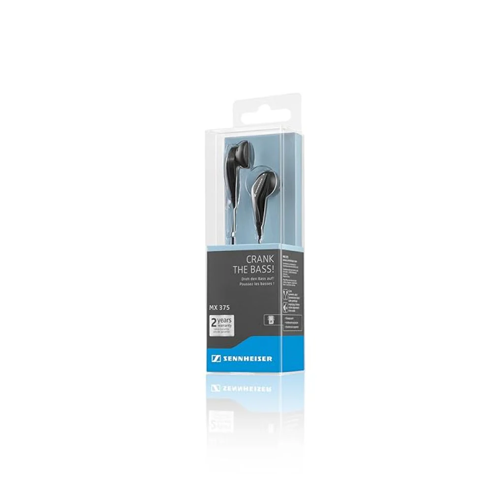 Sennheiser MX 375 CRANK THE BASS ! Black - Image 3