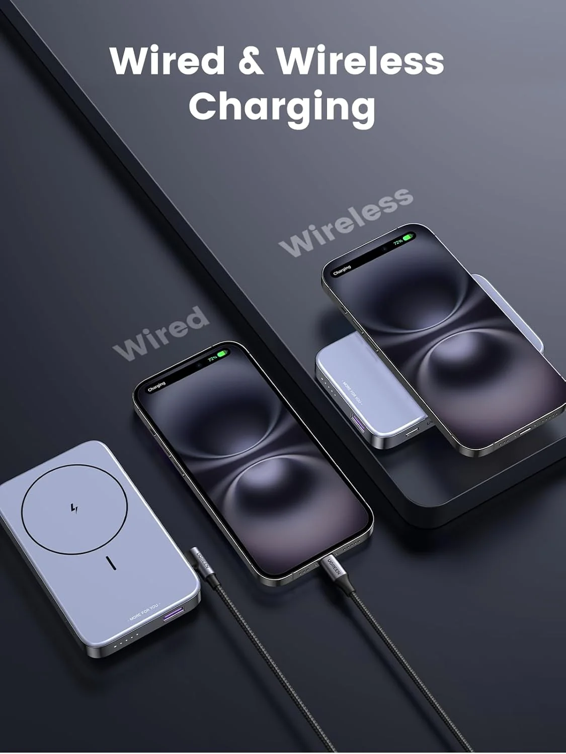 UGREEN 10000mAh Magnetic Wireless Power Bank (PB206) - Image 10