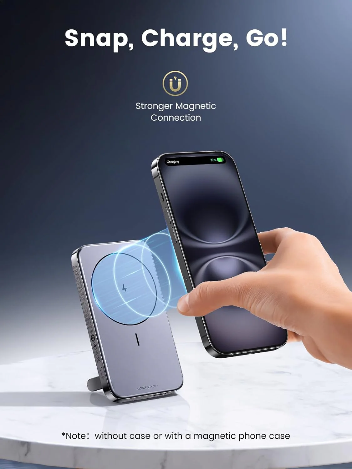 UGREEN 10000mAh Magnetic Wireless Power Bank (PB206) - Image 8