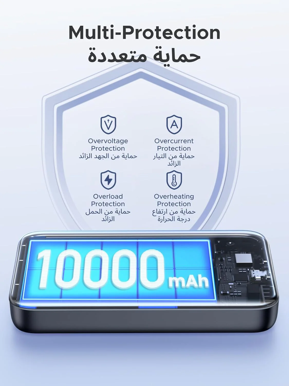 UGREEN 10000mAh Magnetic Wireless Power Bank (PB561) - Image 5