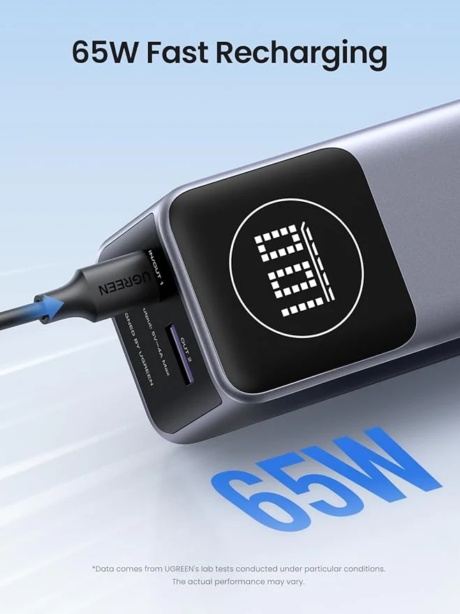UGREEN 12000mAh 100W Fast Charging Power Bank - Image 3