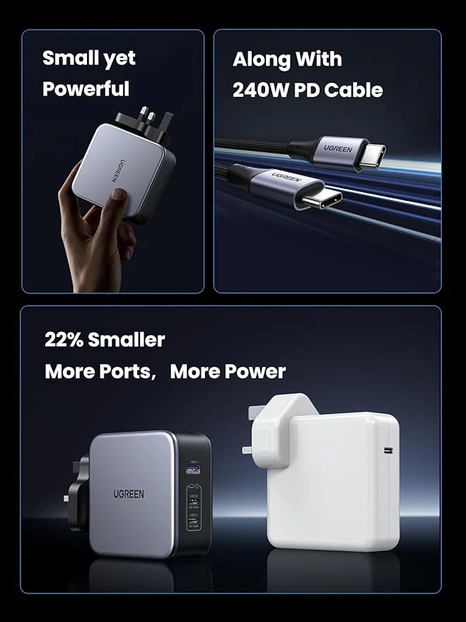 UGREEN GaN Fast Charger 140W with Cable - Image 5